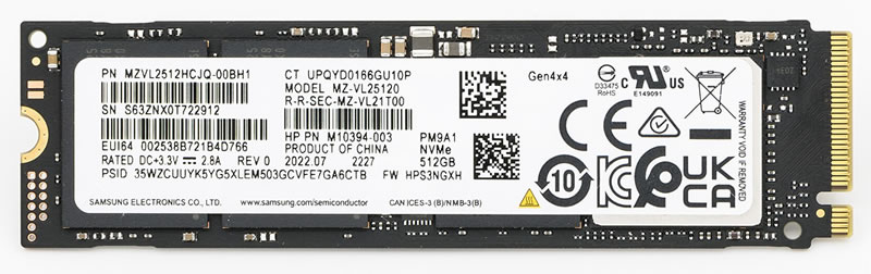 Samsung PM9A1 512 GB M.2 solid-state drive