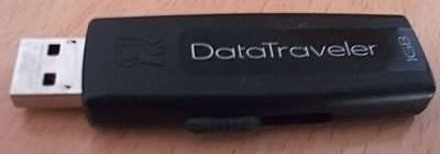 Kingston USB flash drive with a storage capacity of 1 GB