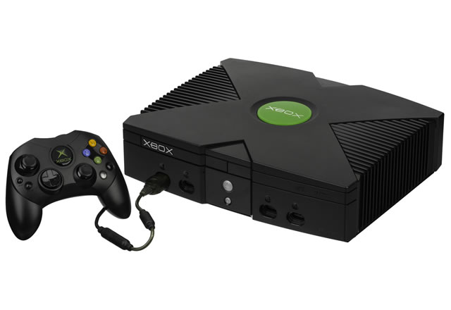 Xbox video game console representing games with sizes measured in gigabytes